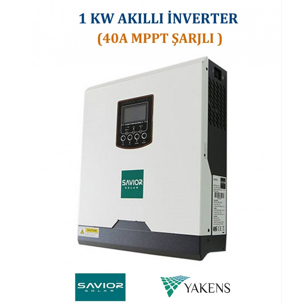 Savior 1000W / 12V Mppt Akıllı inverter (Mppt 40AH Şarj)